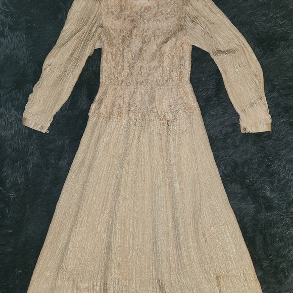 Dresses & Skirts - Gorgeous vintage blush lace francoise long sleeve dress